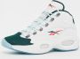 Reebok Question Mid Heren Sneakers Basketbalschoenen Schoenen Leer Wit GW8857 - Thumbnail 5