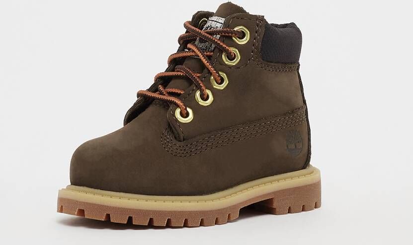 Timberland 6 In Premium Wp Boot (td) Boots Schoenen dark brown nubuck maat: 22 beschikbare maaten:22 20.5 22.5 23.5