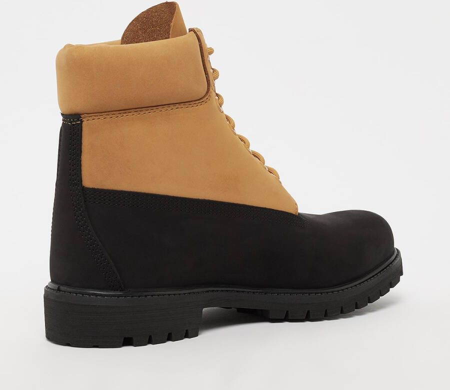 Timberland 6 Inch Waterproof Boot black nubuck w wheat 6" in multicolor formaten: 46