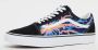 Vans Flame Lage Sneaker Zwart Wit Multicolor Heren - Thumbnail 11