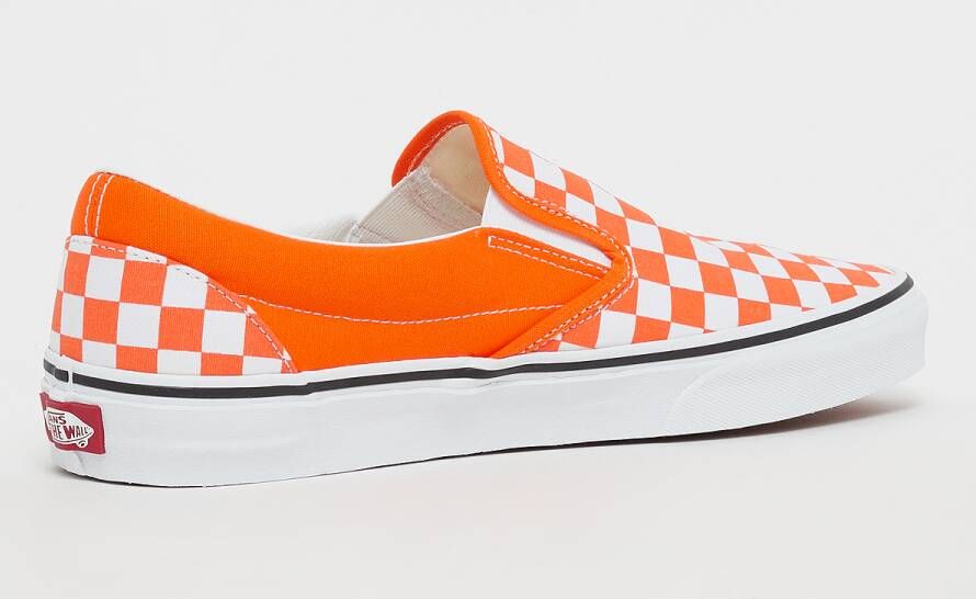 Vans Geruite Slip-on Sneaker Oranje Tijger Orange Heren - Foto 4