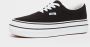 Vans Comfortabele Lage Schoen Zwart Wit Canvas Black Dames - Thumbnail 4