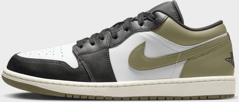 Jordan Air 1 Low black white medium olive Air 1 in multicolor formaten: 41