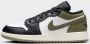 Jordan Air 1 Low Junior Black Medium Olive White Black Medium Olive White - Thumbnail 2