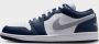 Jordan Air 1 Low White Midnight Navy Wolf Grey- Heren White Midnight Navy Wolf Grey - Thumbnail 2