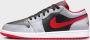 Jordan Air 1 Low Black Cement Grey White Fire Red- Heren Black Cement Grey White Fire Red - Thumbnail 3