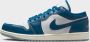 Jordan Air 1 Low White Blue Grey Sail Industrial Blue- Heren White Blue Grey Sail Industrial Blue - Thumbnail 5