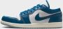 Jordan Air 1 Low White Blue Grey Sail Industrial Blue- Heren White Blue Grey Sail Industrial Blue - Thumbnail 2