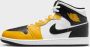 Jordan Air 1 Mid 1 Schoenen yellow orche black white yellow orche maat: 47.5 beschikbare maaten:41 42.5 43 44.5 45 46 47.5 40.5 - Thumbnail 4