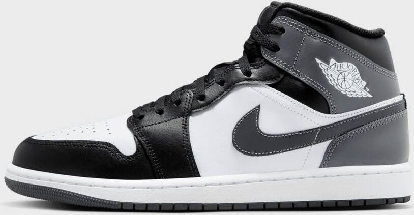 Jordan Air 1 Mid black iron grey white Air 1 in zwart formaten: 47.5