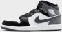 Jordan Schoenen Air 1 Mid Black White Iron Grey- Heren Black White Iron Grey - Thumbnail 4