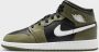 Jordan Kinderschoenen Air 1 Mid Black Medium Olive White Black Medium Olive White - Thumbnail 2