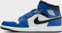 Jordan Schoenen Air 1 Mid Game Royal White Black- Heren Game Royal White Black - Thumbnail 2