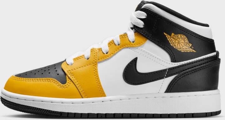 Jordan Air 1 Mid (gs) 1 Schoenen yellow ochre black-white-yellow ochre maat: 37.5 beschikbare maaten:36.5 37.5 38.5 39 40