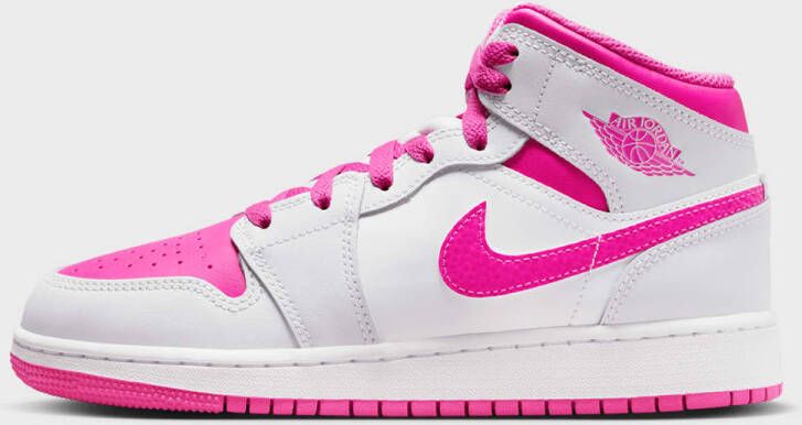 Jordan Air 1 Mid (GS) in lichtroze formaten: 38.5