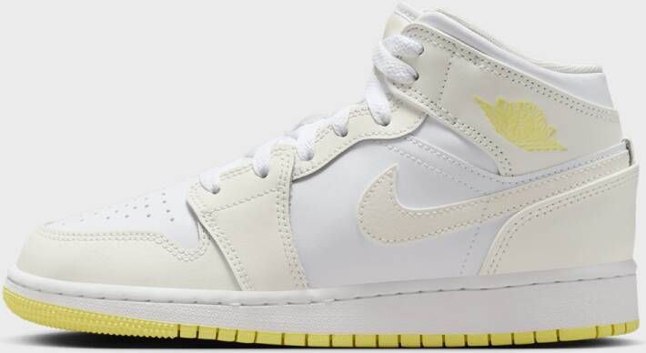 Jordan Air 1 Mid (GS) in Wit Beige