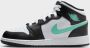 Jordan Kinderschoenen Air 1 Mid White Black Green Glow White Black Green Glow - Thumbnail 6