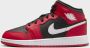 Jordan Kinderschoenen Air 1 Mid Black Gym Red White Black Gym Red White - Thumbnail 2