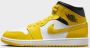 Jordan Damesschoenen Air 1 Mid White Black Vivid Sulphur- Dames White Black Vivid Sulphur - Thumbnail 9