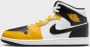 Jordan Air 1 Mid 1 Schoenen yellow orche black white yellow orche maat: 47.5 beschikbare maaten:41 42.5 43 44.5 45 46 47.5 40.5 - Thumbnail 1