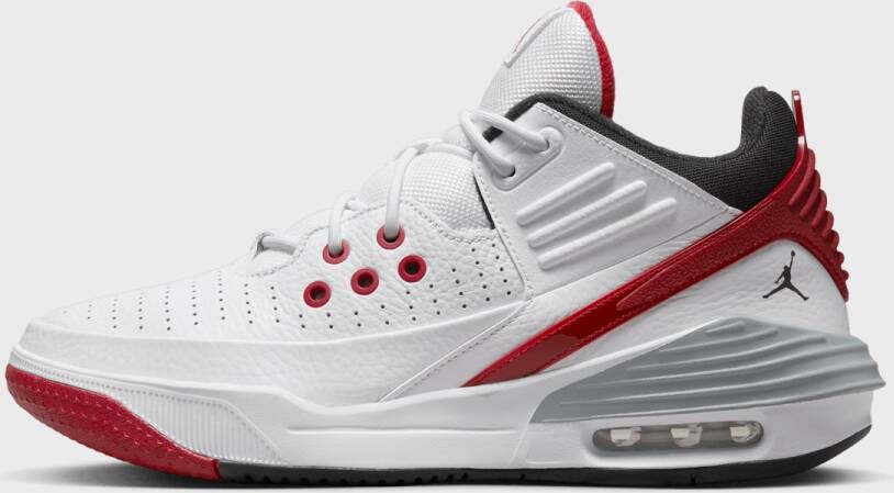 Jordan Max Aura 5 Basketball Schoenen white black varsity red wolf grey maat: 41 beschikbare maaten:41 42.5 43 44.5 45