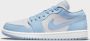 Jordan Football Grey Aluminum Sneakers Blue Dames - Thumbnail 4