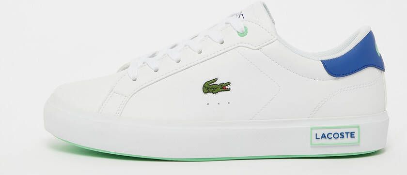 Lacoste Powercourt 124 1 Suj (gs) Sneakers Schoenen white blue maat: 35 beschikbare maaten:35 36 37 38 39