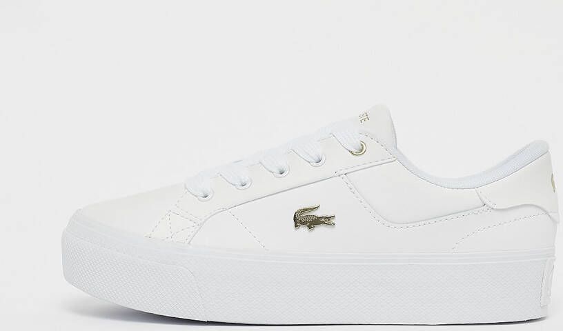 Lacoste Ziane Platform Sneakers Dames white gold maat: 37 beschikbare maaten:39.5 36 37 38 39 40.5 41 37.5