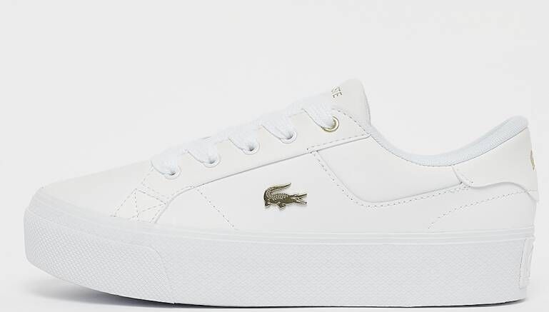 Lacoste Ziane Platform Sneakers Dames white gold maat: 37 beschikbare maaten:39.5 36 37 38 39 40.5 41 37.5