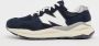 New Balance Heren Textiel en Suède Sneakers Blue Heren - Thumbnail 2