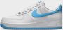 Nike Herenschoenen Air Force 1 '07 White White Aquarius Blue- Heren White White Aquarius Blue - Thumbnail 8