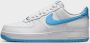 Nike Herenschoenen Air Force 1 '07 White White Aquarius Blue- Heren White White Aquarius Blue - Thumbnail 3