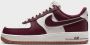 Nike Air Force 1 Low College Pack Night Maroon DQ7659 - Thumbnail 2