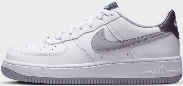 Nike Air Force 1 white cement grey burgundy ash in wit formaten: 37.5