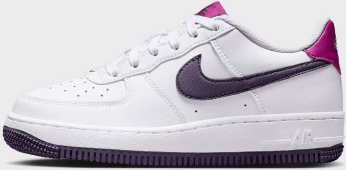 Nike Air Force 1 white dark raisin hot fuchsia Air Force 1 in wit formaten: 38.5