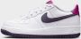 Nike Air Force 1 white dark raisin hot fuchsia Air Force 1 in wit formaten: 38.5 - Thumbnail 2