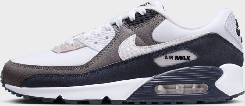 Nike Air Max 90 Running Schoenen flat pewter white black obidian maat: 41 beschikbare maaten:41