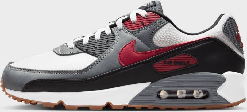 Nike Air Max 90 Schoenen white team red cool grey black maat: 47.5 beschikbare maaten:41 42.5 43 44.5 45 46 47.5