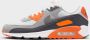 Nike Herenschoenen Air Max 90 Summit White Safety Orange Dark Smoke Grey Smoke Grey- Heren Summit White Safety Orange Dark Smoke Grey Smoke Grey - Thumbnail 2