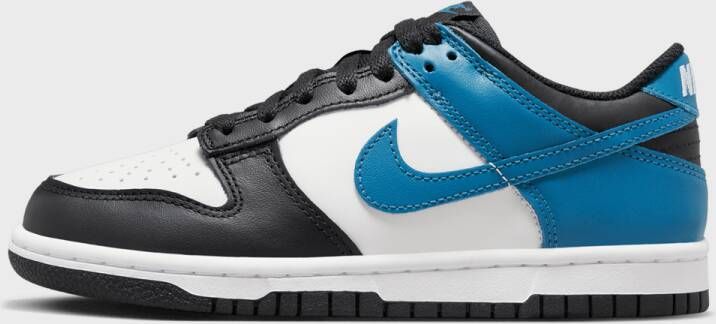 Nike Dunk Low Big (gs) Basketball Schoenen summit white industrial blue black white maat: 36.5 beschikbare maaten:36.5 38.5