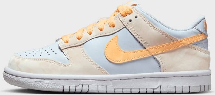 Nike Dunk Low (gs) Basketball Schoenen pale ivory melon tint football grey maat: 36 beschikbare maaten:36