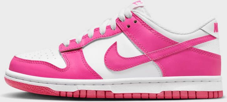 Nike Dunk Low (gs) Sneakers Schoenen white laser fuchsia maat: 40 beschikbare maaten:36 37.5 38.5 39 40