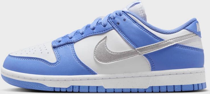 Nike Dunk Low royal pulse metallic silver white Dunk in blauw formaten: 36.5