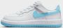 Nike Kleuterschoenen Force 1 Low EasyOn White White Aquarius Blue White White Aquarius Blue - Thumbnail 3