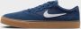 Nike SB Chron 2 Skateschoen Navy Navy Gum Light Brown White Heren - Thumbnail 8