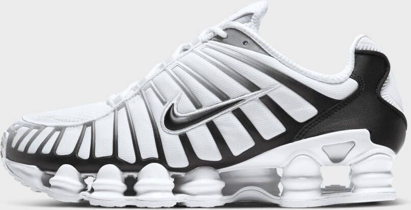 Nike Shox TL white black mtlc platinum Running in wit formaten: 42.5