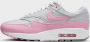 Nike Air Max 1 '87 Wmns Pink Rise Sneakers Dames Metallic Platinum Summit White Pink Rise - Thumbnail 11