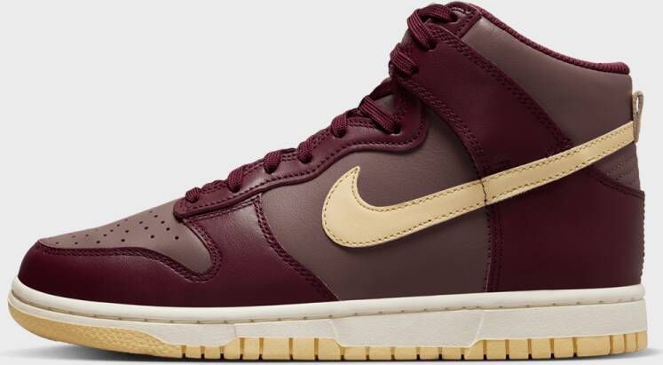 Nike Wmns Dunk High Basketball Schoenen plum eclipse pale vanilla night maroon maat: 37.5 beschikbare maaten:36.5 37.5 38