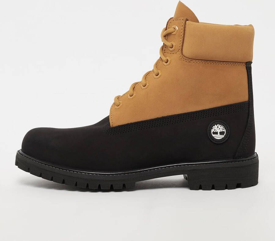 Timberland 6 Inch Waterproof Boot black nubuck w wheat 6" in multicolor formaten: 46