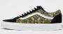 Vans Old Skool Zwart Donkergroen Heren - Thumbnail 3